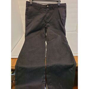 George Men's Size 38" x 32" Classic Black Pants Chino‎ Casual Slacks